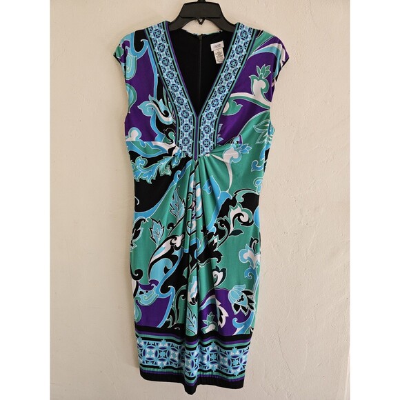 Cache Y2K Woman's Short Sleeve Sheath Cocktail Dress Size 6 - Picture 6 of 6